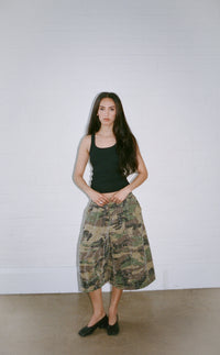 CAMO TEXTURED BALLOON SHORTS