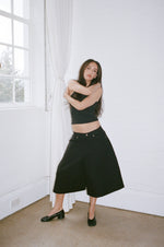SASHIKO-ORI BALLOON SHORTS