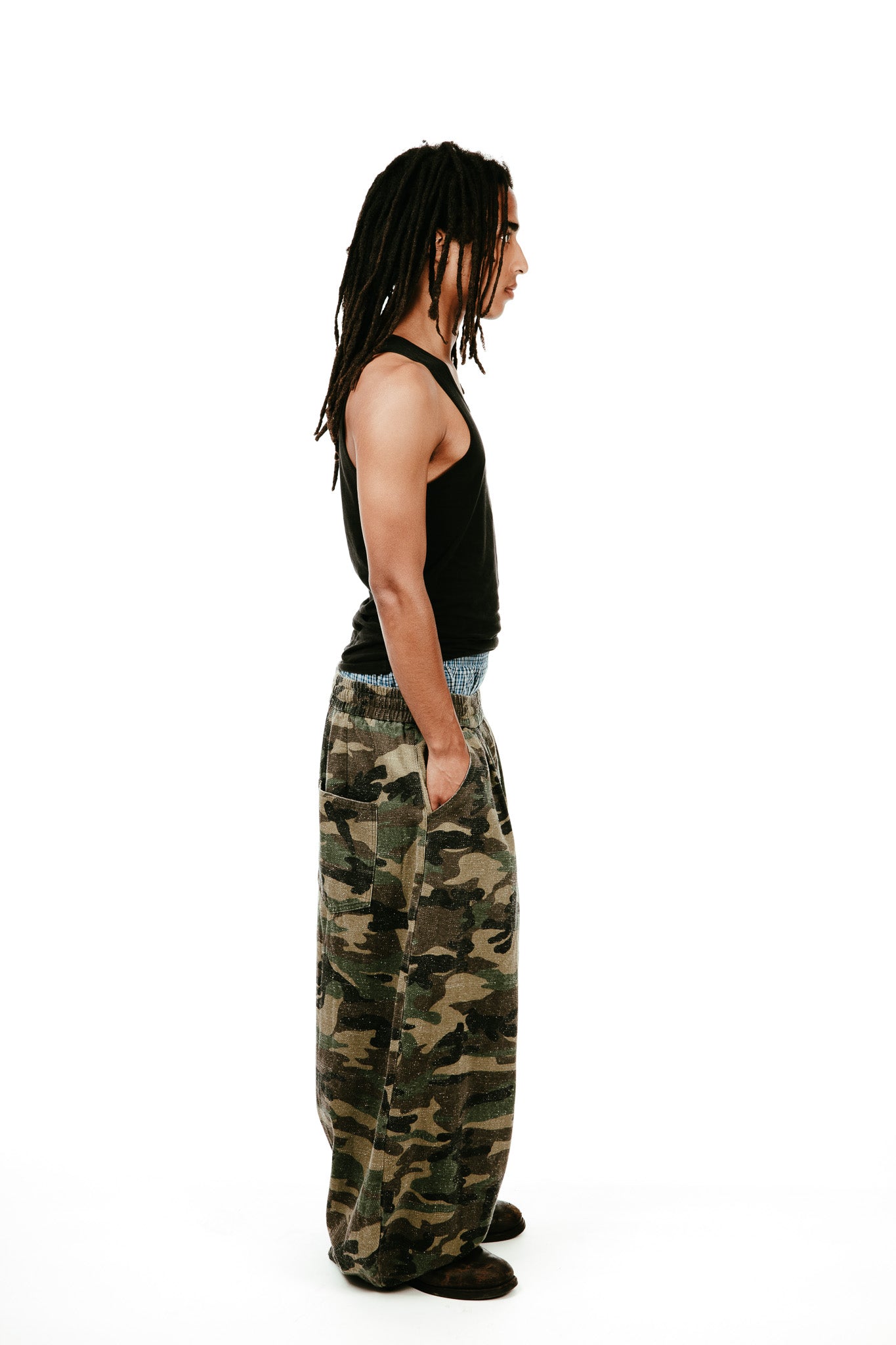CAMO BALLOON PANTS