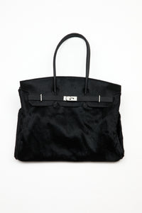 PONYHAIR TRAVEL BAG - NOIR (PRE-ORDER)