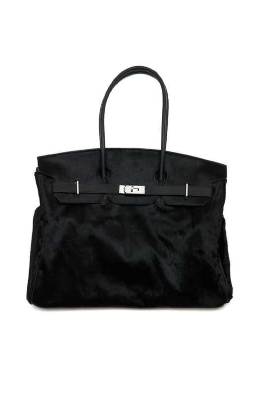 PONYHAIR TRAVEL BAG - NOIR (PRE-ORDER)