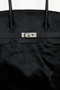 PONYHAIR TRAVEL BAG - NOIR (PRE-ORDER)