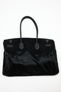 PONYHAIR TRAVEL BAG - NOIR (PRE-ORDER)