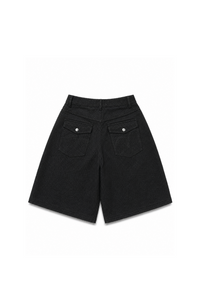 SASHIKO-ORI BALLOON SHORTS