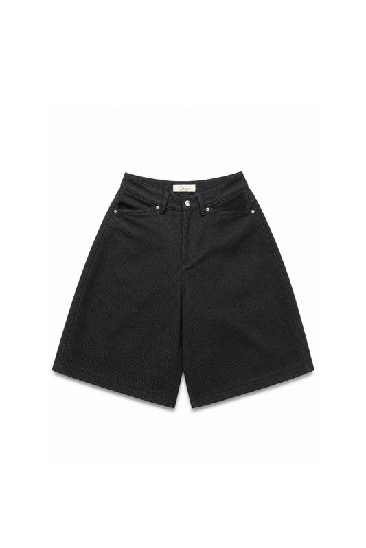 SASHIKO-ORI BALLOON SHORTS