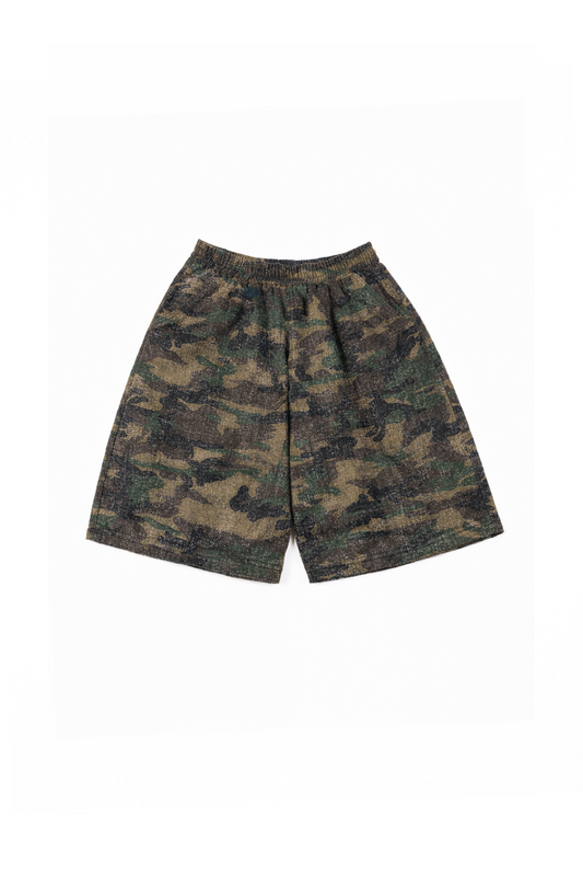 CAMO TEXTURED BALLOON SHORTS
